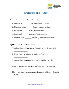 evaluation futur ce1