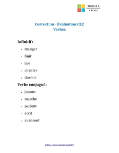 évaluation le verbe ce2 pdf évaluation le verbe ce2 pdf