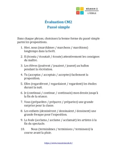 evaluation passe simple cm2 evaluation passe simple cm2