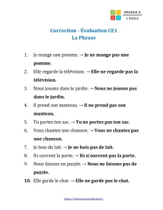 evaluation phrase negative ce1