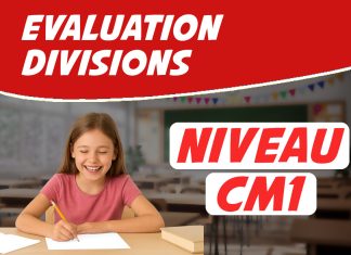 évaluation sur la division CM1
