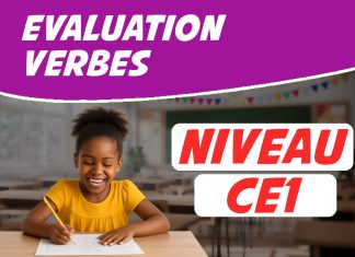 evaluation sur le verbe ce1
