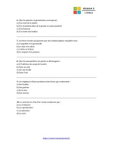 évaluation svt 6ème le développement des êtres vivants pdf évaluation svt 6ème le développement des êtres vivants pdf