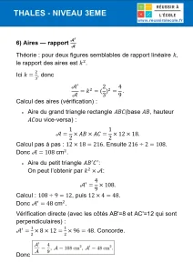 exercice 3eme thales