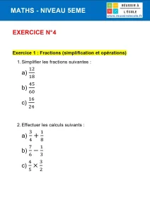 exercice 5eme math exercice 5eme math