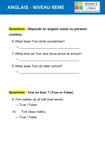 exercice anglais 6eme exercice anglais 6eme