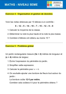 exercice de math 5eme avec corrigé exercice de math 5eme avec corrigé