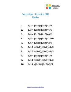 exercice de math cm2​