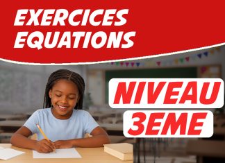 exercice equation 3eme