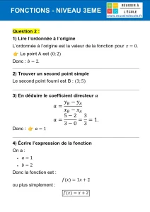 exercice fonctions 3eme exercice fonctions 3eme