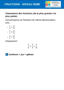 exercice fractions 5eme