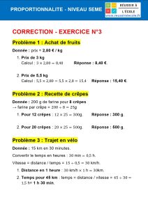 exercice proportionnalité 5eme exercice proportionnalité 5eme