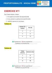exercice proportionnalité 5ème exercice proportionnalité 5ème
