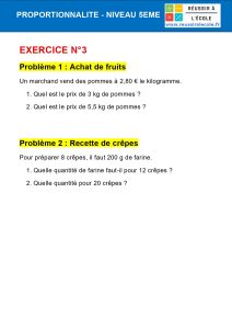 exercice proportionnalité 5ème avec corrigé exercice proportionnalité 5ème avec corrigé