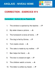 exercices anglais 6eme exercices anglais 6eme