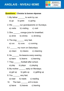 exercices anglais 6eme exercices anglais 6eme