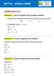 exercices de maths 5ème avec corrigés exercices de maths 5ème avec corrigés