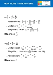 exercices fractions 5ème avec corrigés