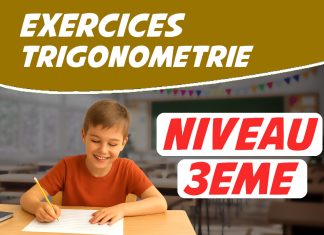 exercices trigonometrie 3eme