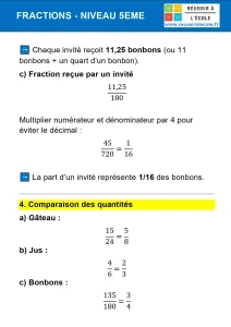 fractions 5ème exercices