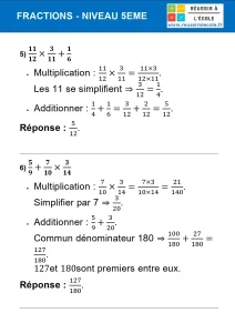 fractions 5ème exercices