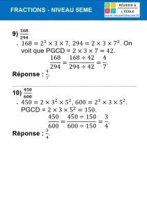 fractions 5ème exercices