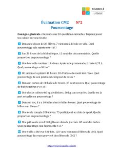 pourcentage evaluation cm2
