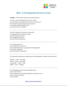 svt 6ème évaluation svt 6ème évaluation