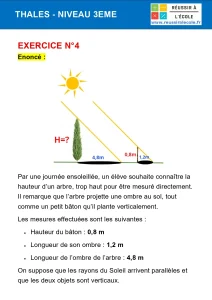 thales 3eme exercice