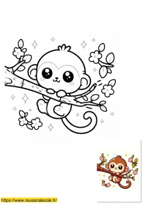 animaux kawaii coloriage