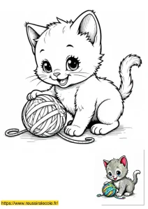 coloriage chat kawaii coloriage chat kawaii