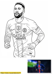 coloriage foot a imprimer psg