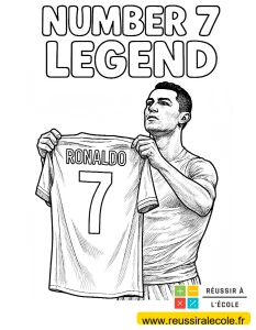 coloriage foot ronaldo