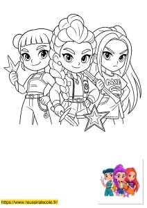 coloriage huntrix a imprimer coloriage huntrix a imprimer