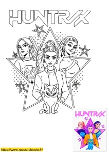 coloriage huntrix a imprimer coloriage huntrix a imprimer