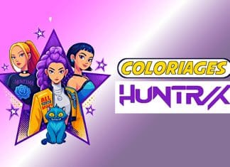 coloriage huntrix a imprimer