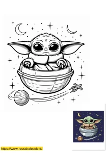 coloriage kawaii à imprimer bébé yoda coloriage kawaii à imprimer bébé yoda