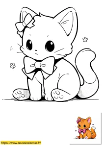 coloriage kawaii animaux chat coloriage kawaii animaux chat