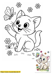 coloriage kawaii animaux chat coloriage kawaii animaux chat