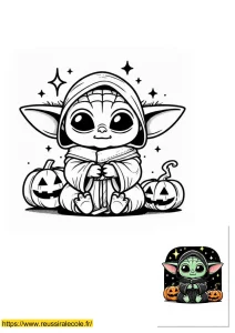 coloriage kawaii bebe yoda coloriage kawaii bebe yoda