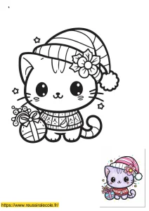 coloriage kawaii chat coloriage kawaii chat