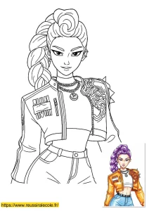 coloriage kpop demon hunter coloriage kpop demon hunter