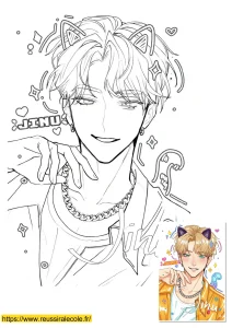 coloriage kpop demon hunter coloriage kpop demon hunter