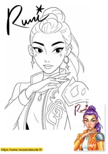 coloriage kpop demon hunter coloriage kpop demon hunter
