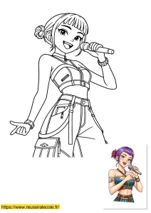 coloriage kpop demon hunter coloriage kpop demon hunter