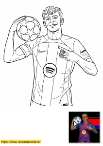 coloriage lamine yamal barca coloriage lamine yamal barca