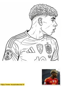 coloriage lamine yamal barca coloriage lamine yamal barca