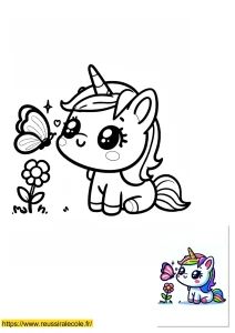 coloriage licorne kawaii a imprimer coloriage licorne kawaii a imprimer