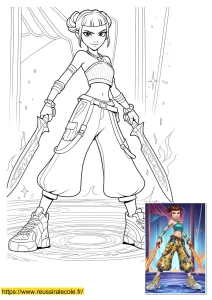 coloriage magic kpop demon hunter coloriage magic kpop demon hunter