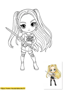 coloriage magic kpop demon hunter coloriage magic kpop demon hunter